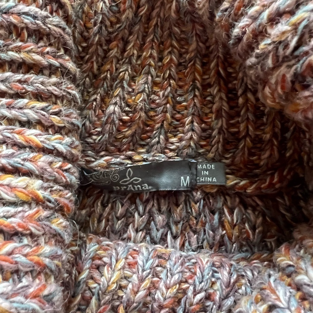 Prana Callisto Colorful Western Raglan Knit Turtle Neck Sweater - Picture 4 of 5